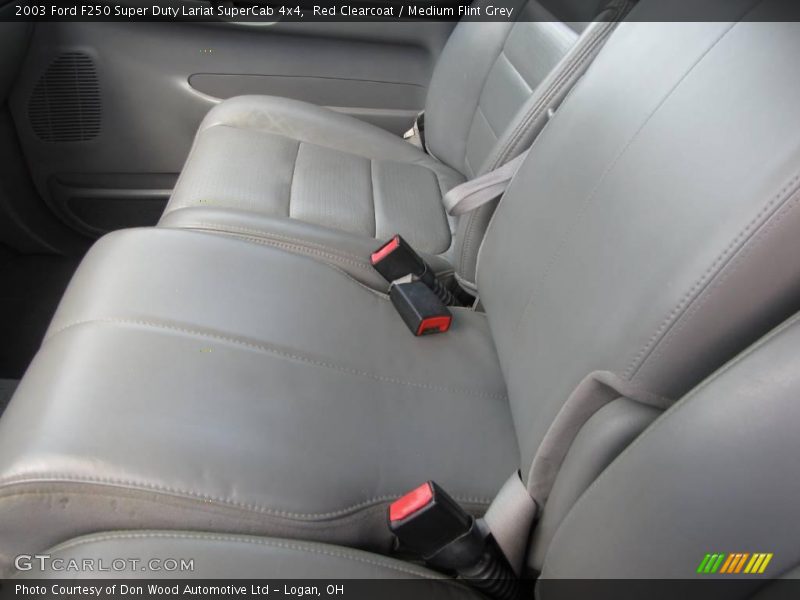 Red Clearcoat / Medium Flint Grey 2003 Ford F250 Super Duty Lariat SuperCab 4x4