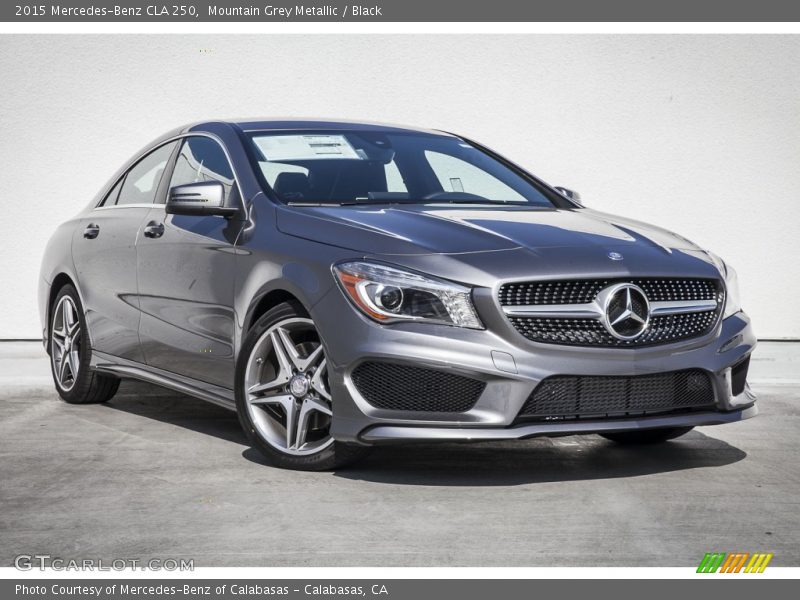 Mountain Grey Metallic / Black 2015 Mercedes-Benz CLA 250