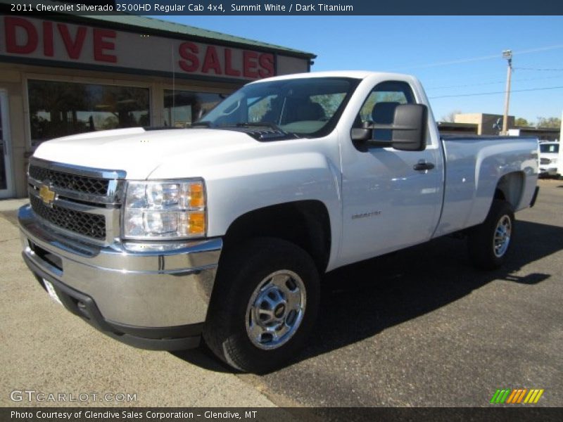 Summit White / Dark Titanium 2011 Chevrolet Silverado 2500HD Regular Cab 4x4