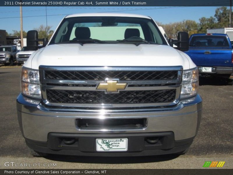 Summit White / Dark Titanium 2011 Chevrolet Silverado 2500HD Regular Cab 4x4
