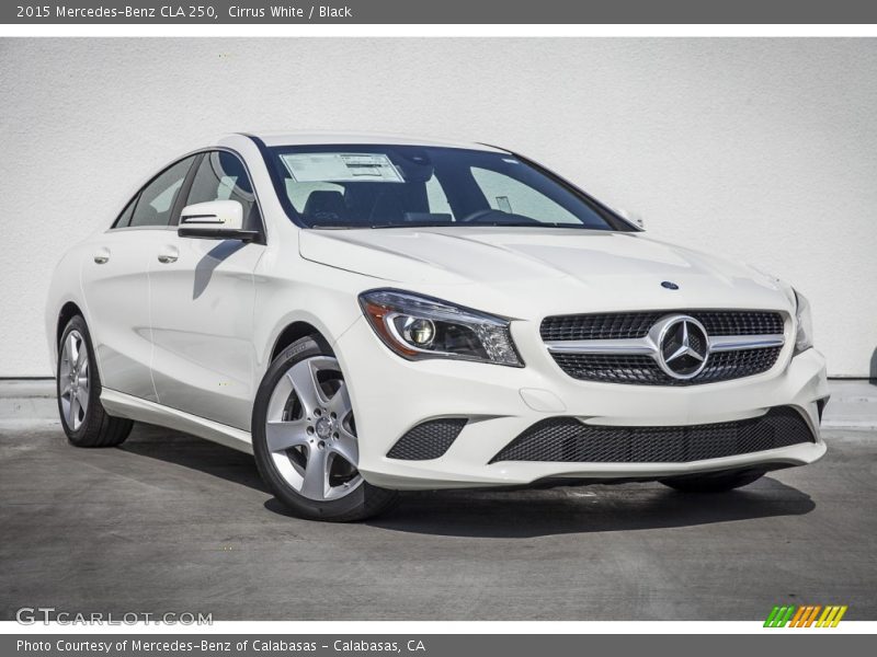 Cirrus White / Black 2015 Mercedes-Benz CLA 250