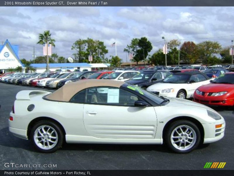 Dover White Pearl / Tan 2001 Mitsubishi Eclipse Spyder GT