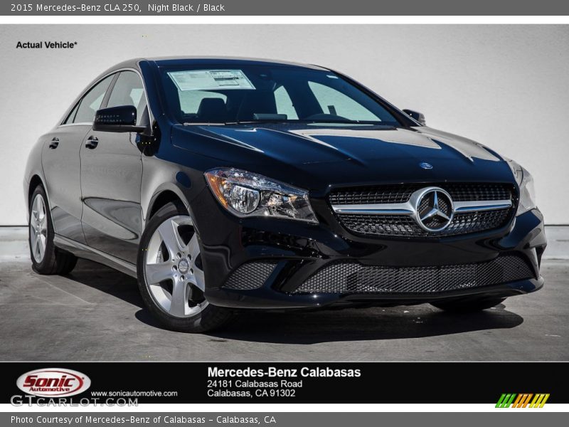 Night Black / Black 2015 Mercedes-Benz CLA 250