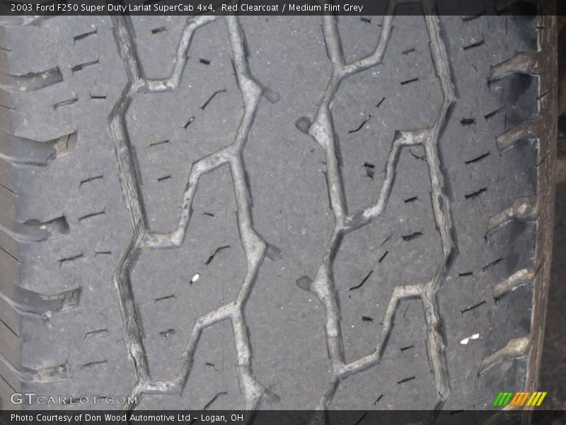 Red Clearcoat / Medium Flint Grey 2003 Ford F250 Super Duty Lariat SuperCab 4x4