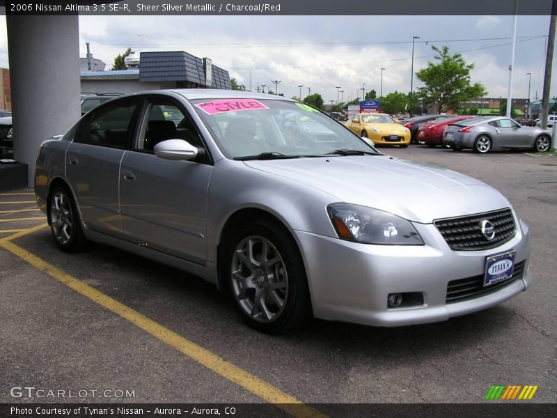 Sheer Silver Metallic / Charcoal/Red 2006 Nissan Altima 3.5 SE-R