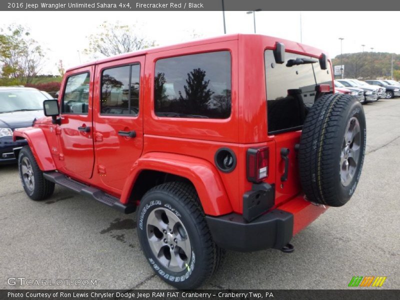 Firecracker Red / Black 2016 Jeep Wrangler Unlimited Sahara 4x4