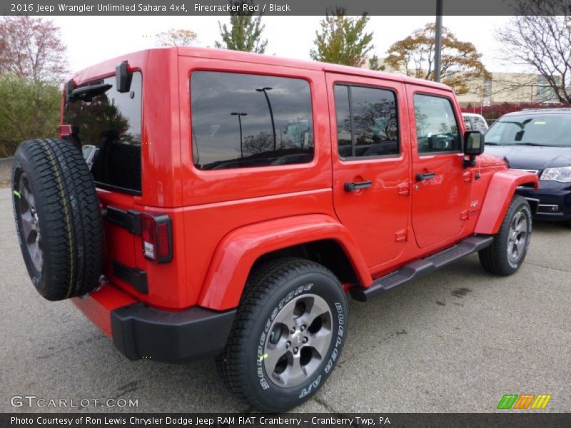  2016 Wrangler Unlimited Sahara 4x4 Firecracker Red