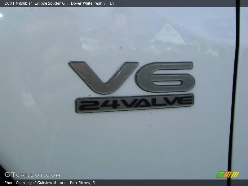 Dover White Pearl / Tan 2001 Mitsubishi Eclipse Spyder GT