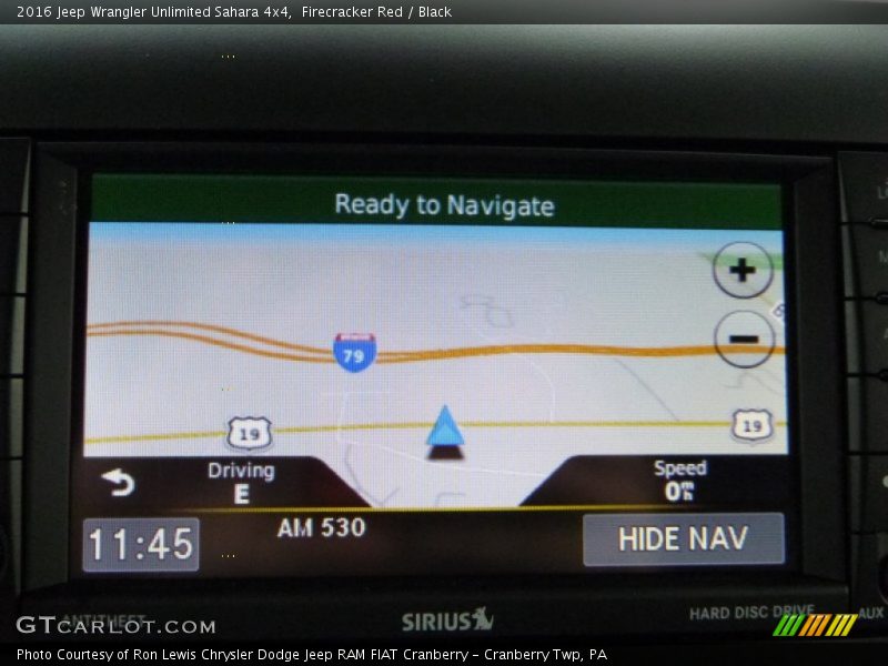 Navigation of 2016 Wrangler Unlimited Sahara 4x4