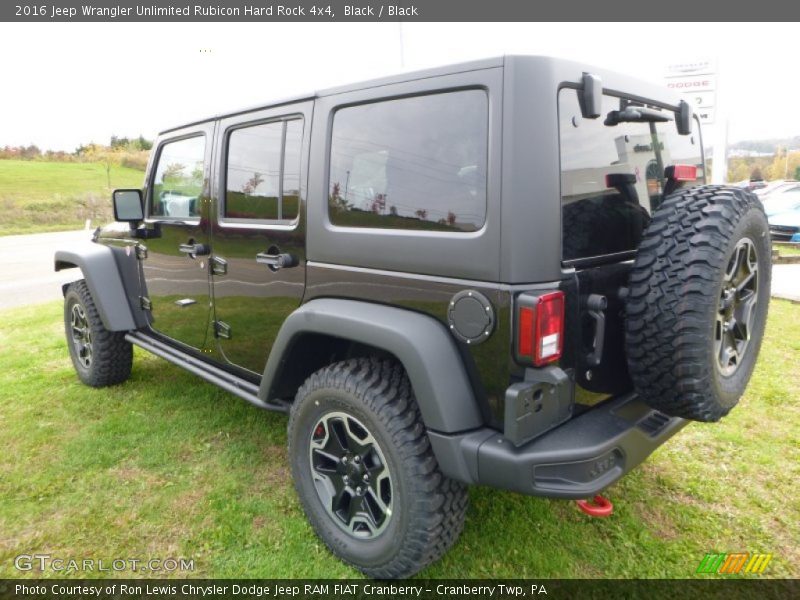 Black / Black 2016 Jeep Wrangler Unlimited Rubicon Hard Rock 4x4