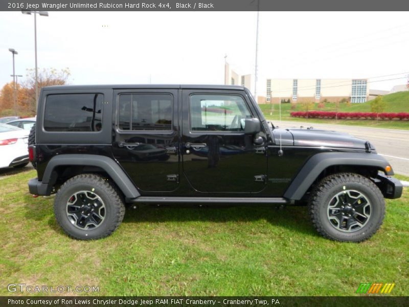 Black / Black 2016 Jeep Wrangler Unlimited Rubicon Hard Rock 4x4