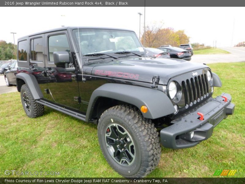 Front 3/4 View of 2016 Wrangler Unlimited Rubicon Hard Rock 4x4