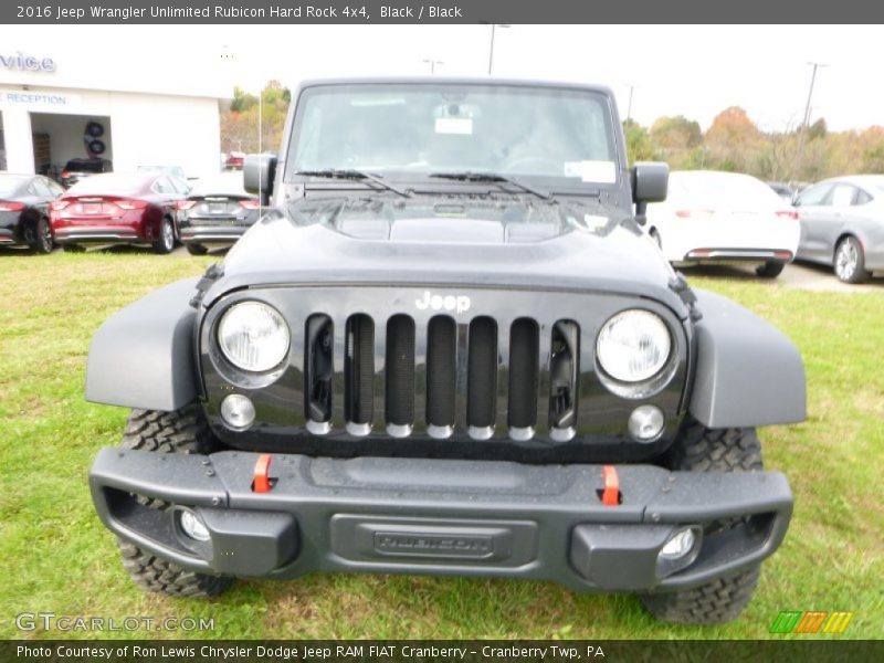 Black / Black 2016 Jeep Wrangler Unlimited Rubicon Hard Rock 4x4