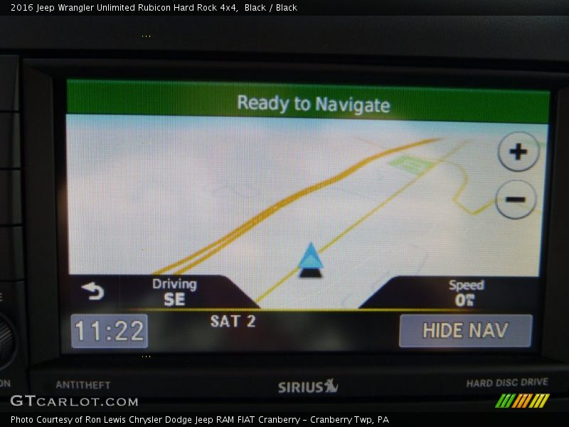 Navigation of 2016 Wrangler Unlimited Rubicon Hard Rock 4x4