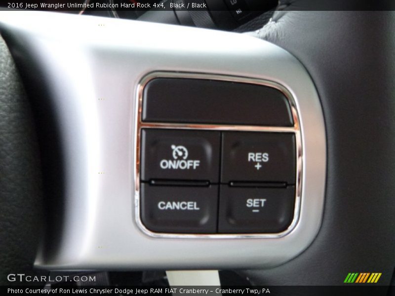 Controls of 2016 Wrangler Unlimited Rubicon Hard Rock 4x4