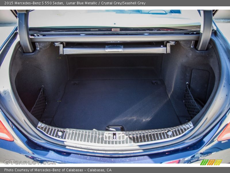 Lunar Blue Metallic / Crystal Grey/Seashell Grey 2015 Mercedes-Benz S 550 Sedan