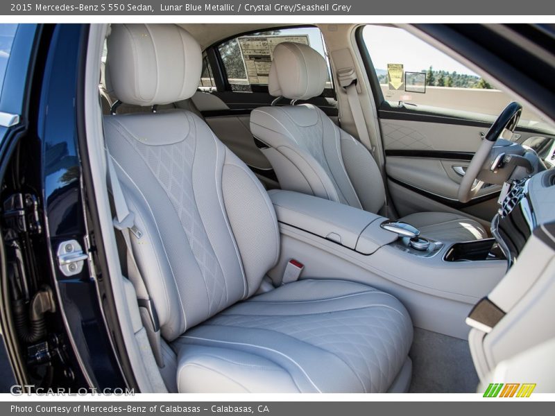 Lunar Blue Metallic / Crystal Grey/Seashell Grey 2015 Mercedes-Benz S 550 Sedan