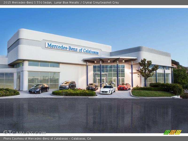 Lunar Blue Metallic / Crystal Grey/Seashell Grey 2015 Mercedes-Benz S 550 Sedan