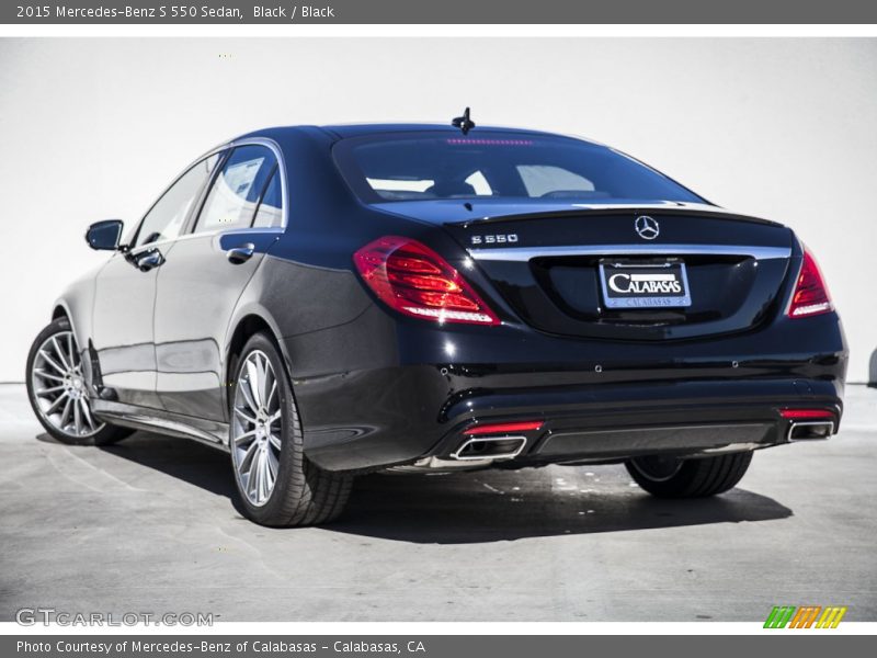 Black / Black 2015 Mercedes-Benz S 550 Sedan