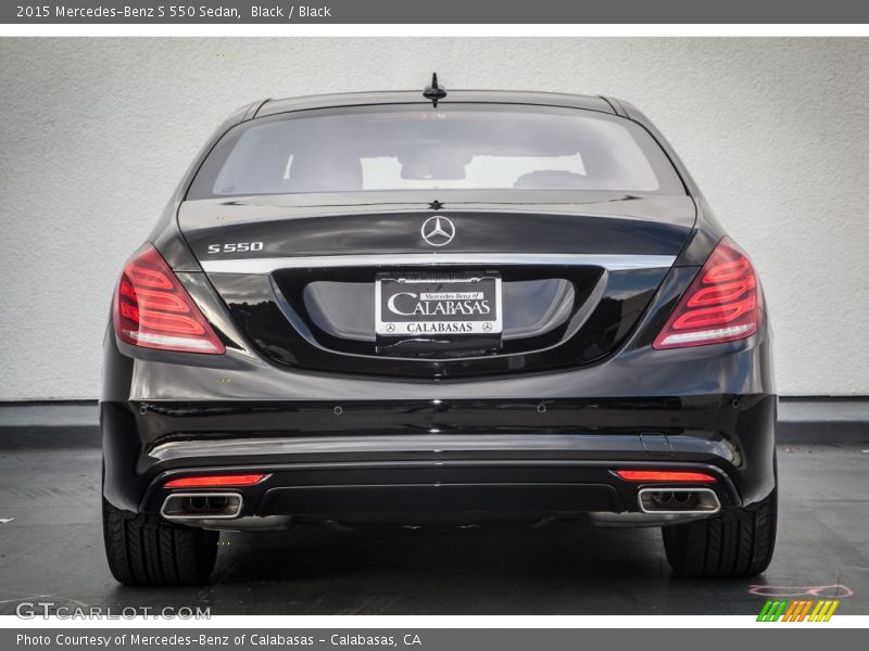 Black / Black 2015 Mercedes-Benz S 550 Sedan