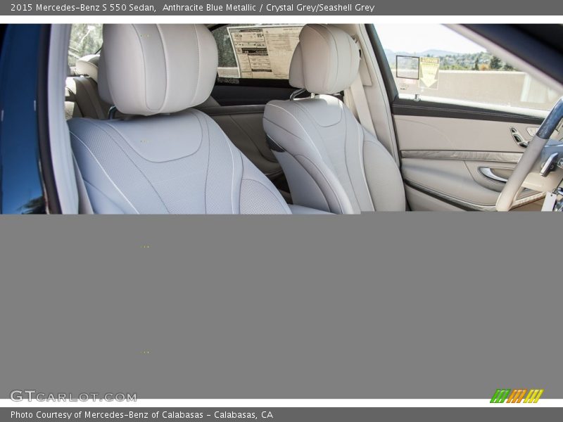 Anthracite Blue Metallic / Crystal Grey/Seashell Grey 2015 Mercedes-Benz S 550 Sedan