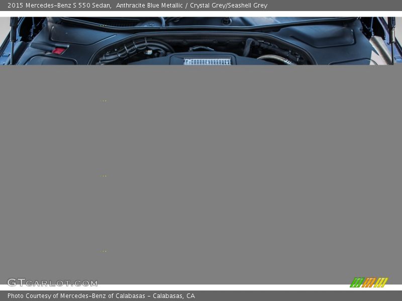 Anthracite Blue Metallic / Crystal Grey/Seashell Grey 2015 Mercedes-Benz S 550 Sedan