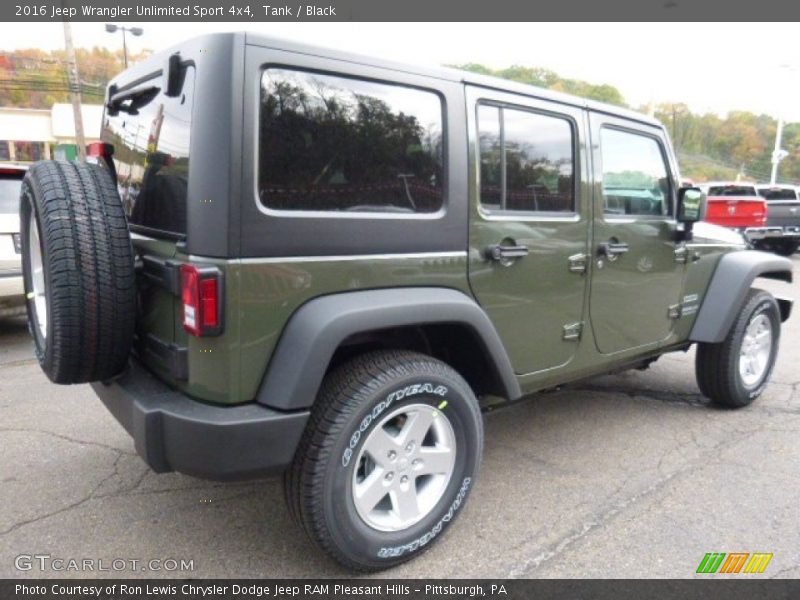 Tank / Black 2016 Jeep Wrangler Unlimited Sport 4x4