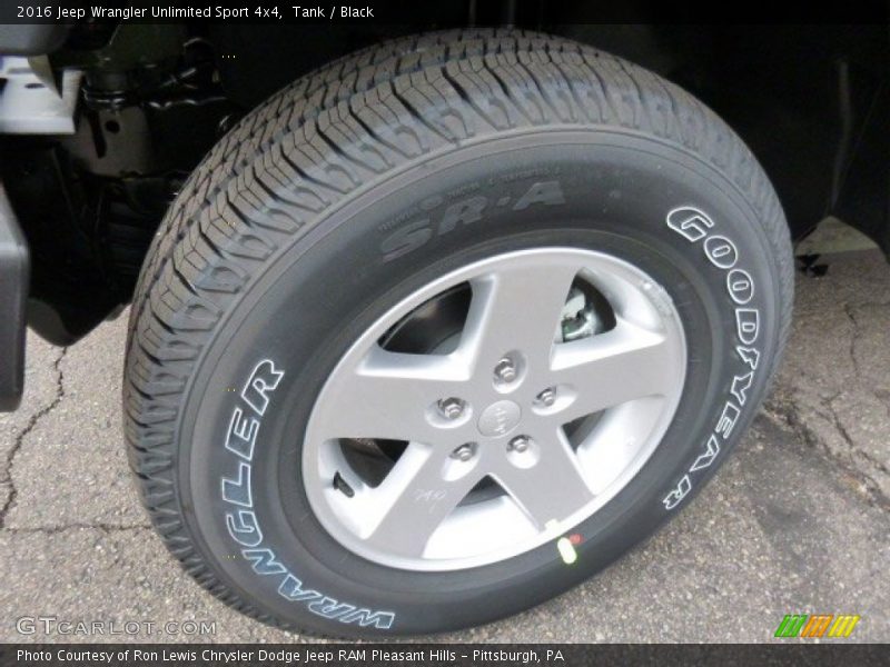 Tank / Black 2016 Jeep Wrangler Unlimited Sport 4x4