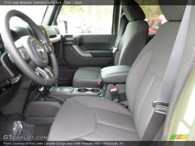 Tank / Black 2016 Jeep Wrangler Unlimited Sport 4x4