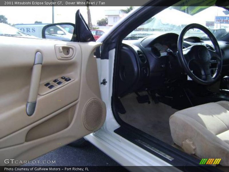 Dover White Pearl / Tan 2001 Mitsubishi Eclipse Spyder GT