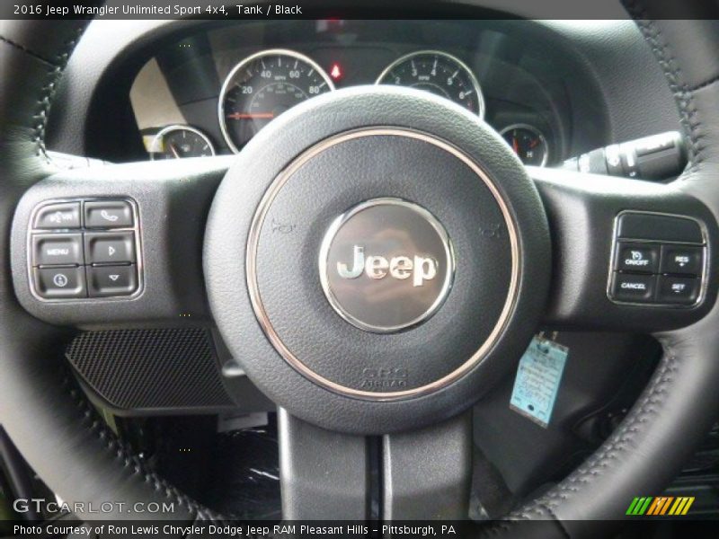 Tank / Black 2016 Jeep Wrangler Unlimited Sport 4x4