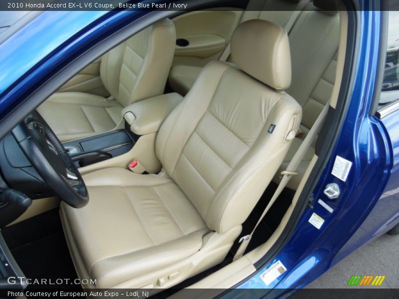 Front Seat of 2010 Accord EX-L V6 Coupe