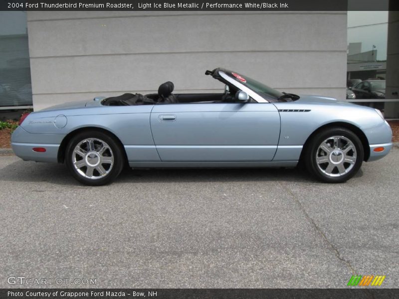 Light Ice Blue Metallic / Performance White/Black Ink 2004 Ford Thunderbird Premium Roadster