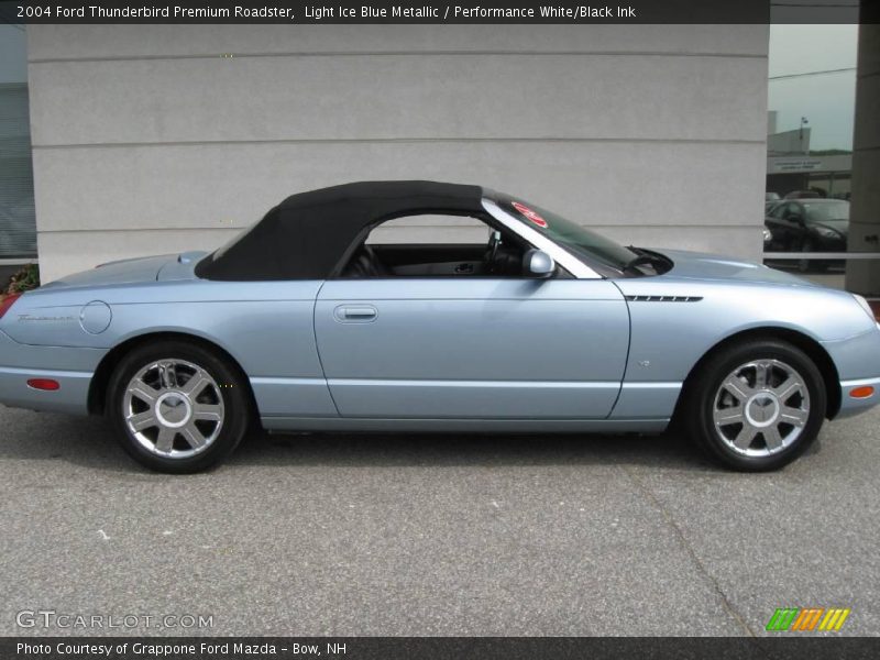 Light Ice Blue Metallic / Performance White/Black Ink 2004 Ford Thunderbird Premium Roadster