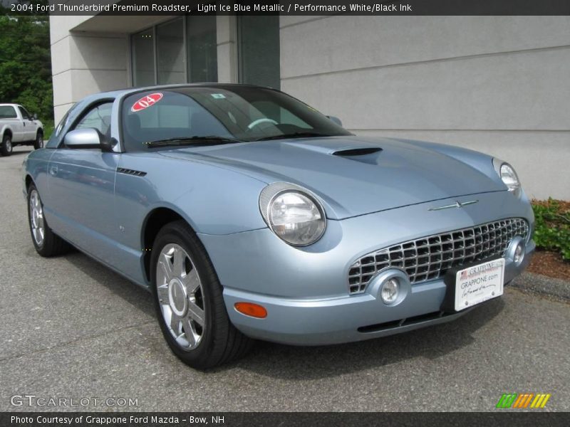 Light Ice Blue Metallic / Performance White/Black Ink 2004 Ford Thunderbird Premium Roadster