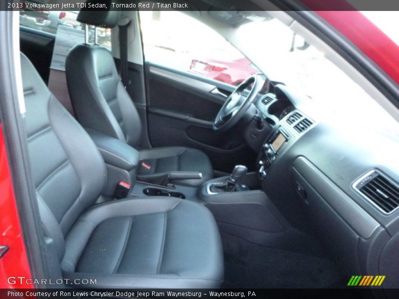 Tornado Red / Titan Black 2013 Volkswagen Jetta TDI Sedan