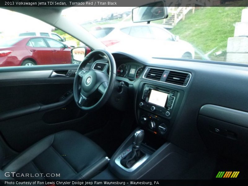 Tornado Red / Titan Black 2013 Volkswagen Jetta TDI Sedan
