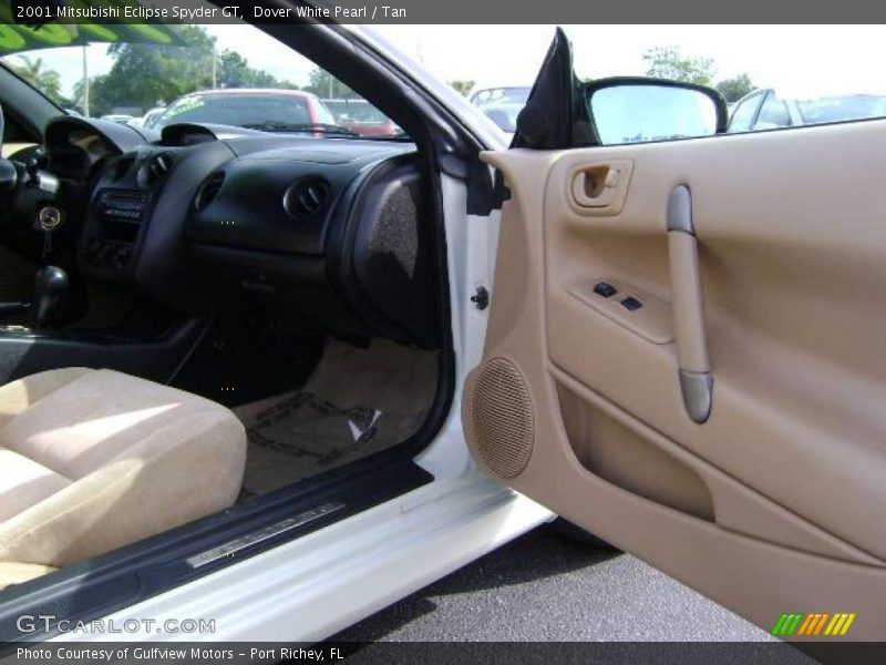 Dover White Pearl / Tan 2001 Mitsubishi Eclipse Spyder GT