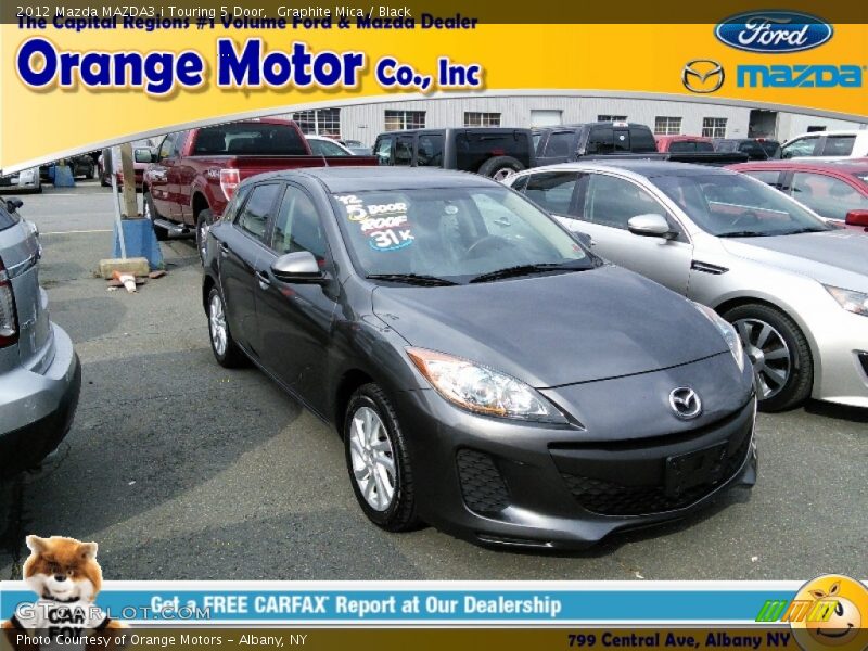 Graphite Mica / Black 2012 Mazda MAZDA3 i Touring 5 Door