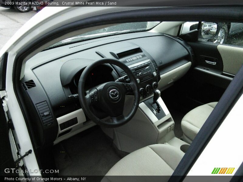 Crystal White Pearl Mica / Sand 2009 Mazda MAZDA5 Touring