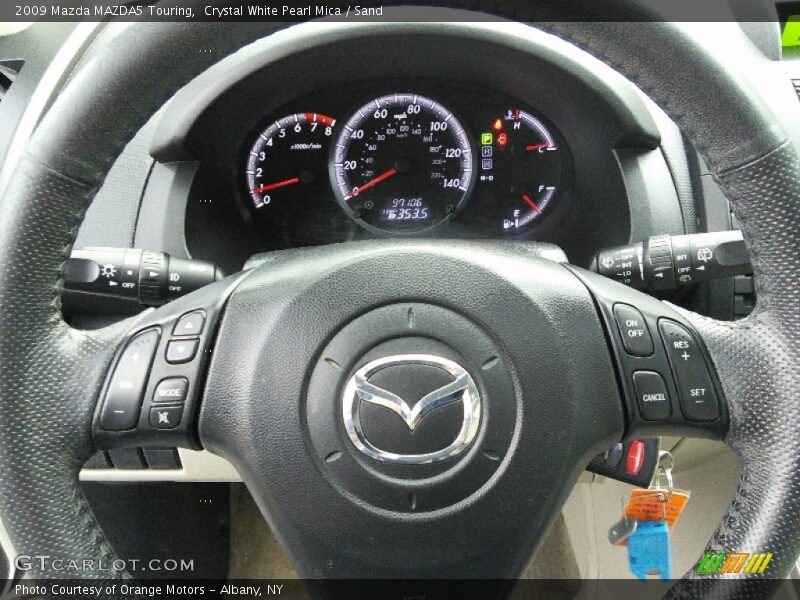 Crystal White Pearl Mica / Sand 2009 Mazda MAZDA5 Touring