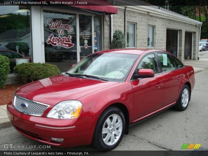 Redfire Metallic / Pebble 2007 Ford Five Hundred SEL