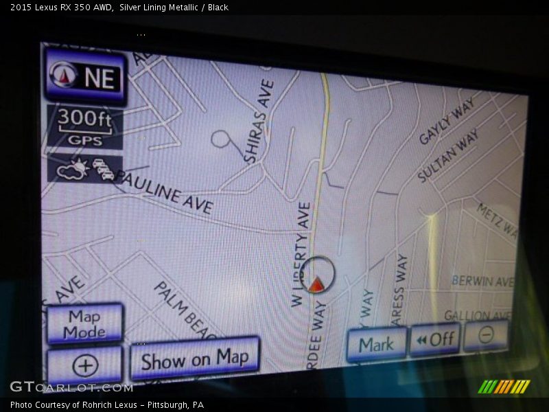 Silver Lining Metallic / Black 2015 Lexus RX 350 AWD