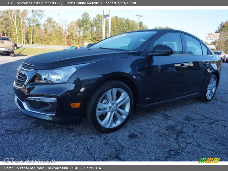 Black Granite Metallic / Cocoa/Light Neutral 2016 Chevrolet Cruze Limited LTZ