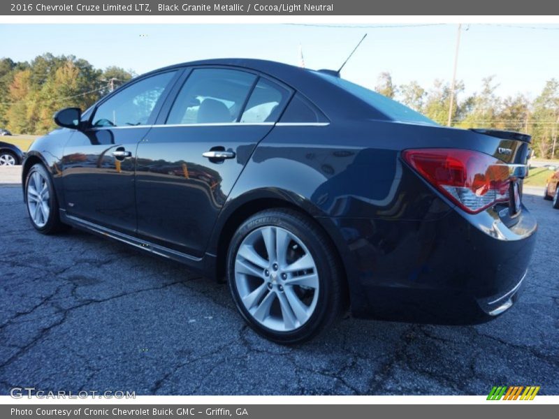 Black Granite Metallic / Cocoa/Light Neutral 2016 Chevrolet Cruze Limited LTZ