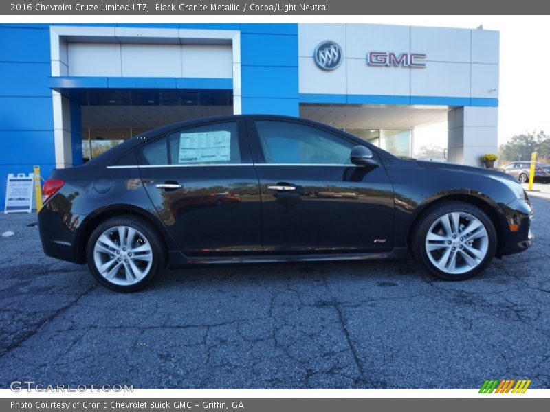 Black Granite Metallic / Cocoa/Light Neutral 2016 Chevrolet Cruze Limited LTZ