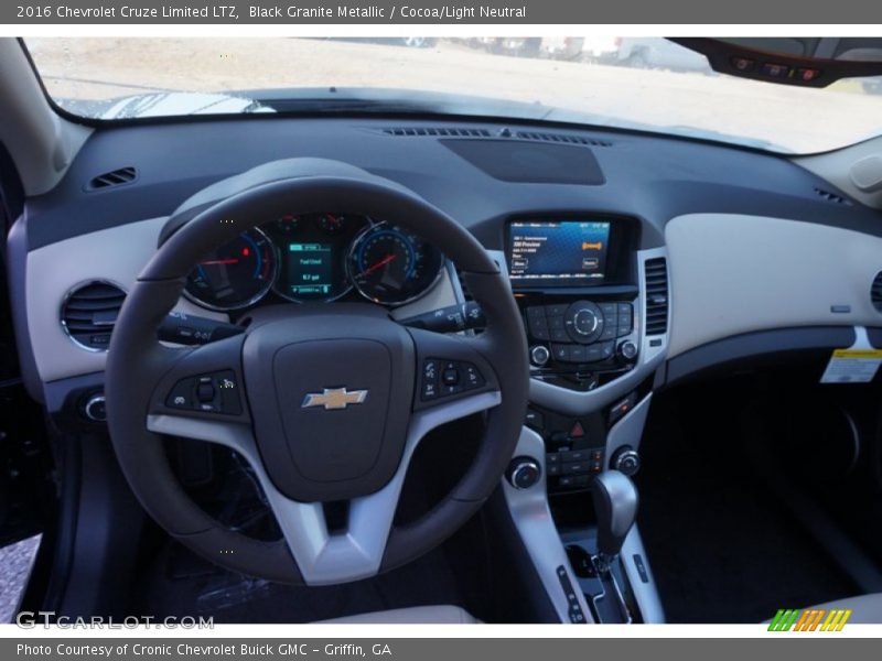 Black Granite Metallic / Cocoa/Light Neutral 2016 Chevrolet Cruze Limited LTZ