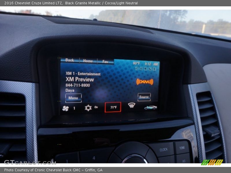 Black Granite Metallic / Cocoa/Light Neutral 2016 Chevrolet Cruze Limited LTZ