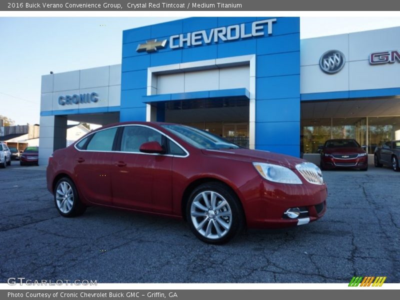 Crystal Red Tintcoat / Medium Titanium 2016 Buick Verano Convenience Group