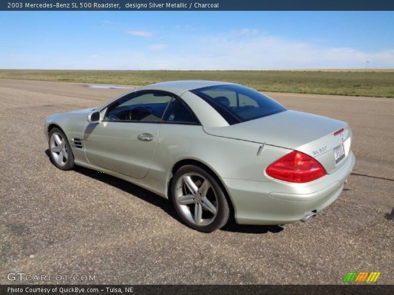 designo Silver Metallic / Charcoal 2003 Mercedes-Benz SL 500 Roadster